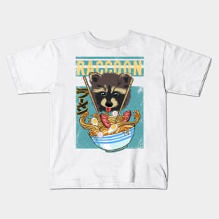 Raccoon Ramen Kids T-Shirt